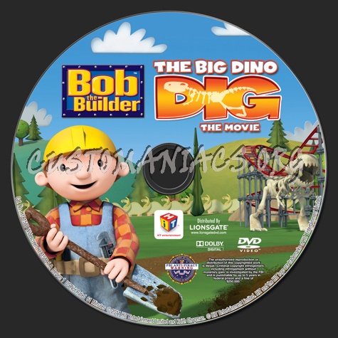 Bob the Builder: The Big Dino Dig dvd label