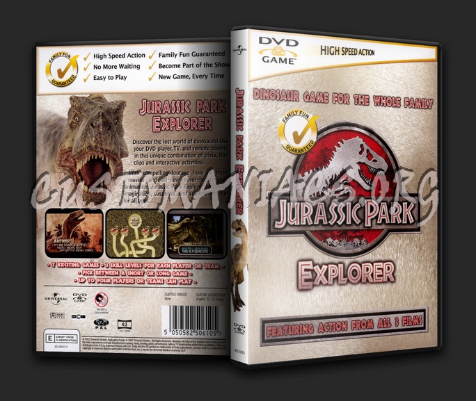 Jurassic Park Explorer Dvd Game dvd cover