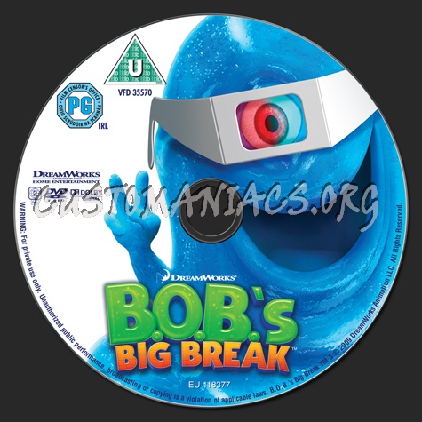 Bob's Big Break dvd label