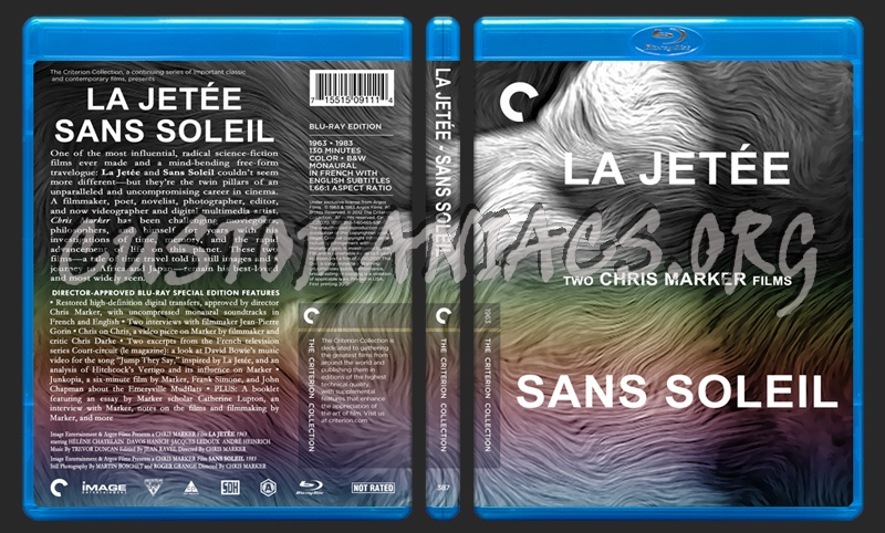 387 - La Jete - Sans Soleil blu-ray cover