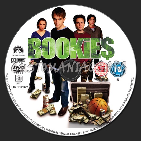 Bookies dvd label