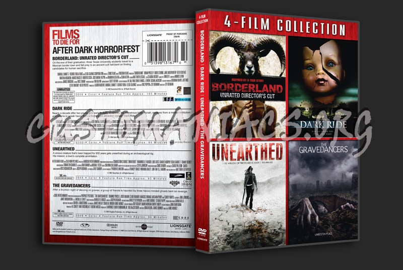 Borderland / Dark Ride / Unearthed / The Gravedancers dvd cover