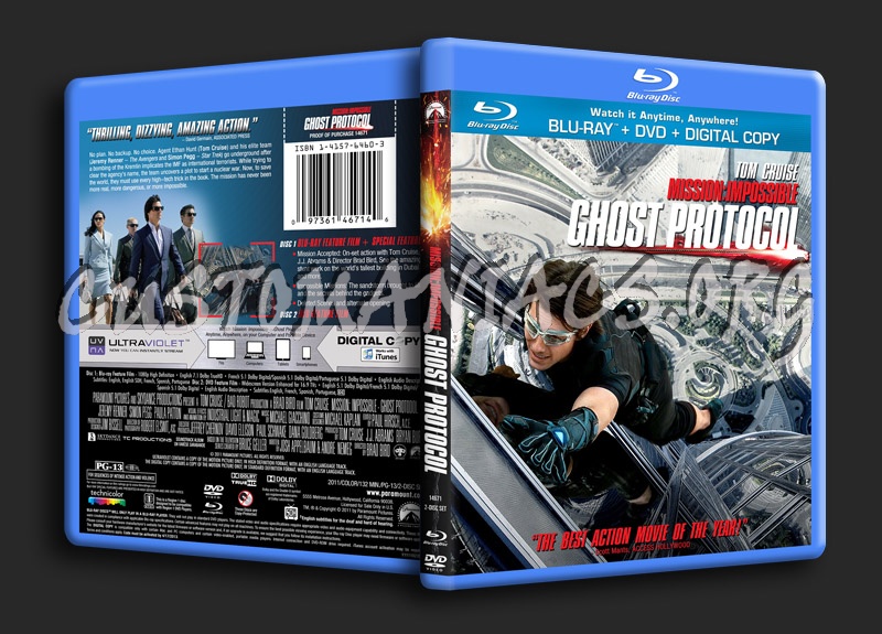 Mission: Impossible - Ghost Protocol blu-ray cover