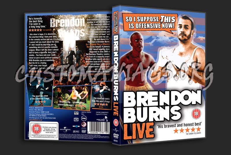 Brendon Burns: So I Suppose This is Offensive now! Live dvd cover