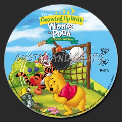 Winnie the Pooh It's Playtime With Pooh dvd label