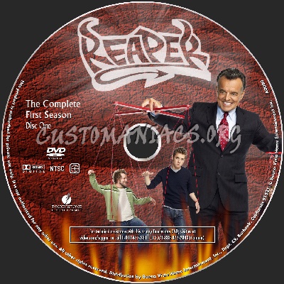 Reaper - Season 1 dvd label