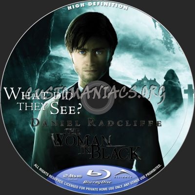 The Woman In Black blu-ray label