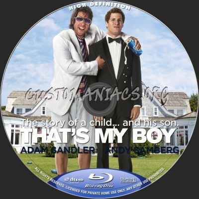 That's My Boy blu-ray label