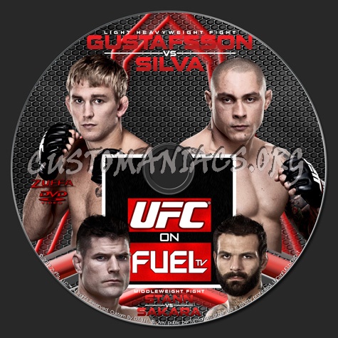 UFC on FUELtv 2 Gustafsson vs Silva dvd label