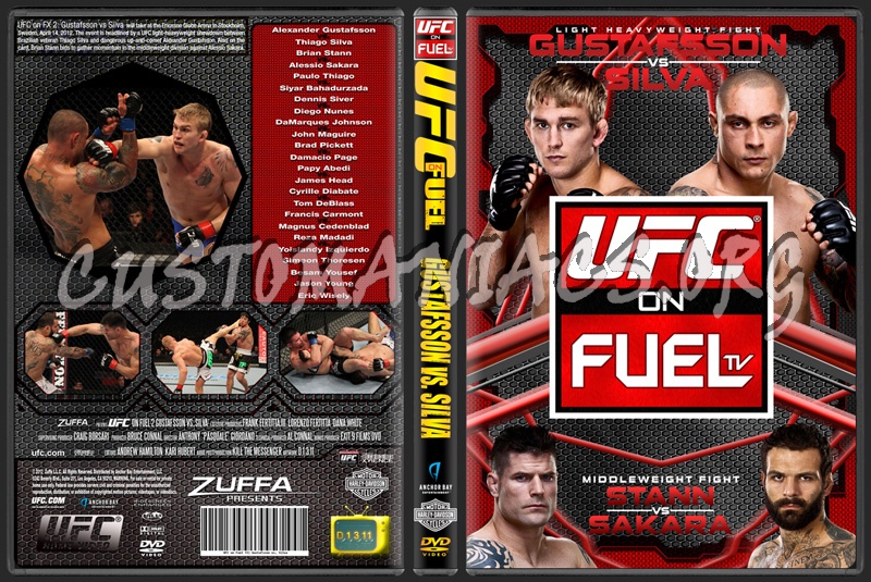UFC on FUELtv 2 Gustafsson vs Silva dvd cover
