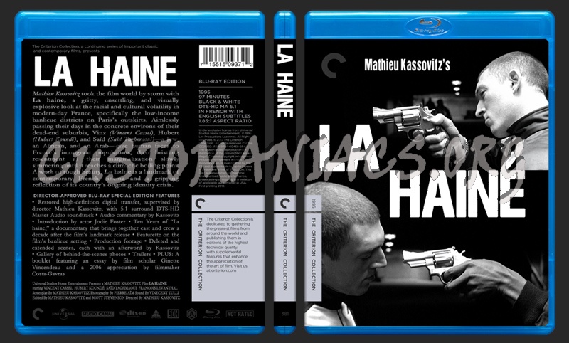 381 - La Haine blu-ray cover