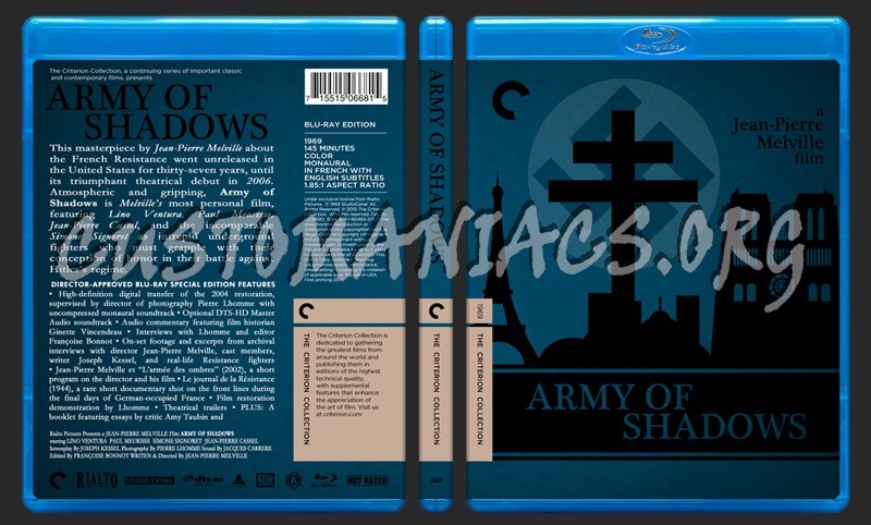 385 - Army Of Shadows blu-ray cover
