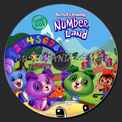 Leap Frog Scout & Friends Number Land dvd label