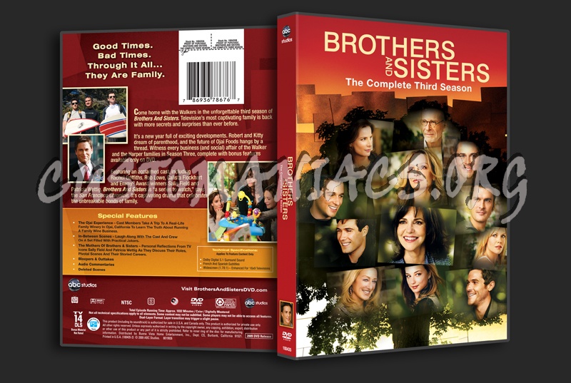 Brothers and Sisters Season 3 dvd cover