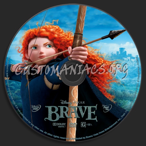 Brave dvd label