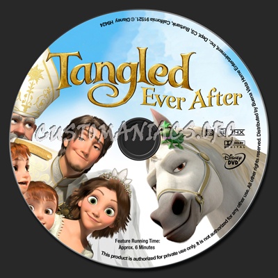 Tangled Ever After dvd label