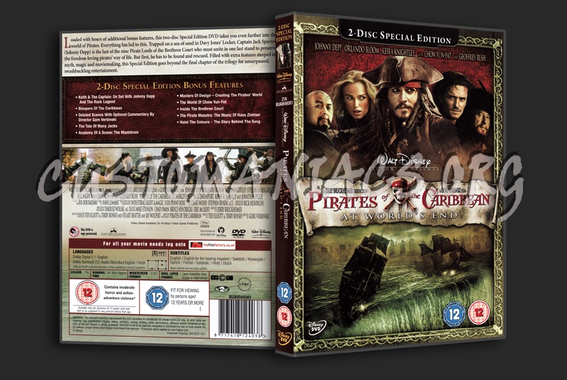 Pirates of the Caribbean 3 At World's End dvd cover