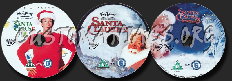 The Santa Clause Collection dvd label