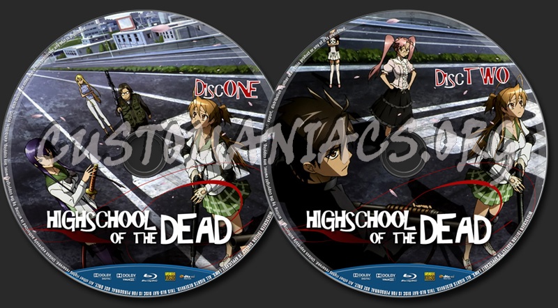 High School of the Dead (2010) dvd label