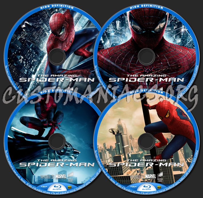 The Amazing Spider-man blu-ray label