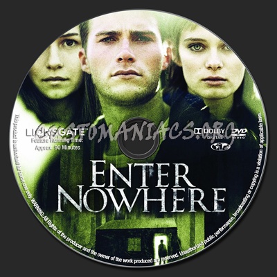Enter Nowhere dvd label