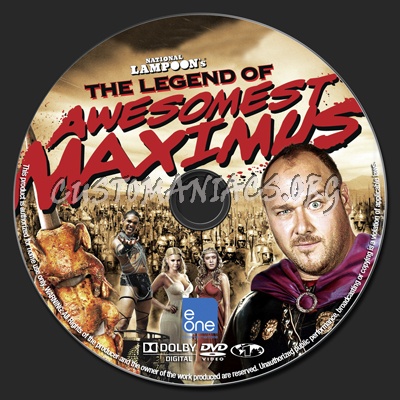 National Lampoon's The Legend Of Awsomest Maximus dvd label