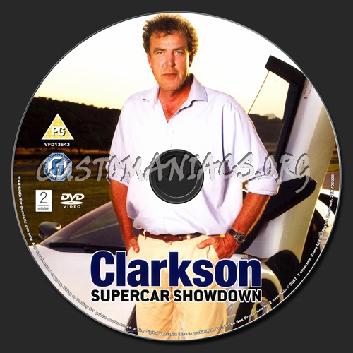 Clarkson Supercar Showdown dvd label