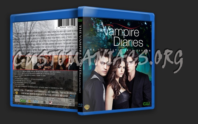 The Vampire Diaries Season One blu-ray cover