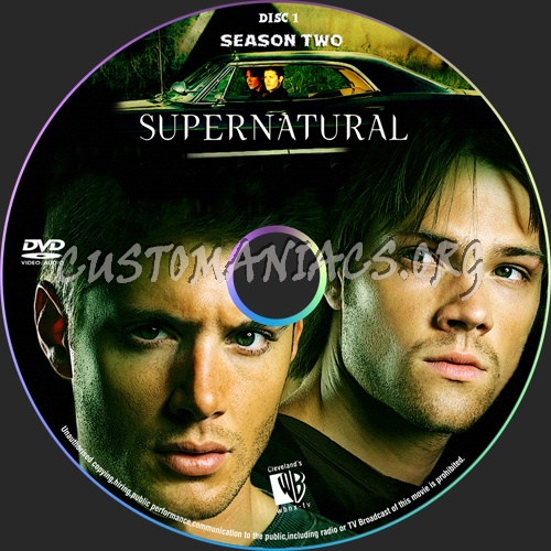 Supernatural S2 e1-4 dvd label