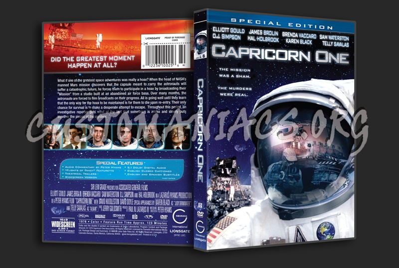 Capricorn One dvd cover
