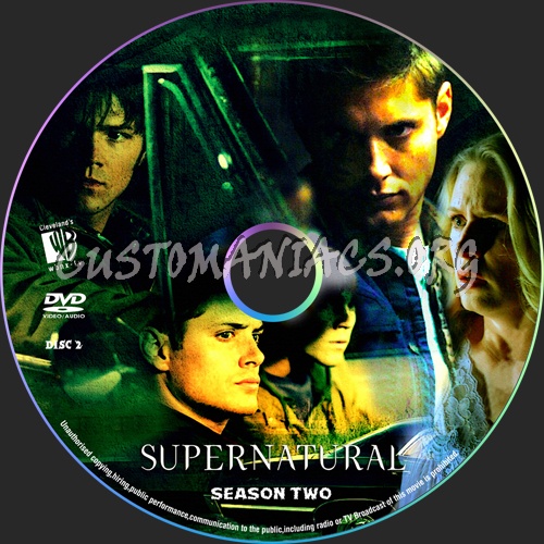 Supernatural S2 e1-4 dvd label