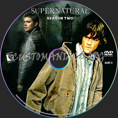 Supernatural S2 e1-4 dvd label