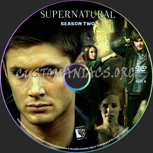 Supernatural S2 e1-4 dvd label