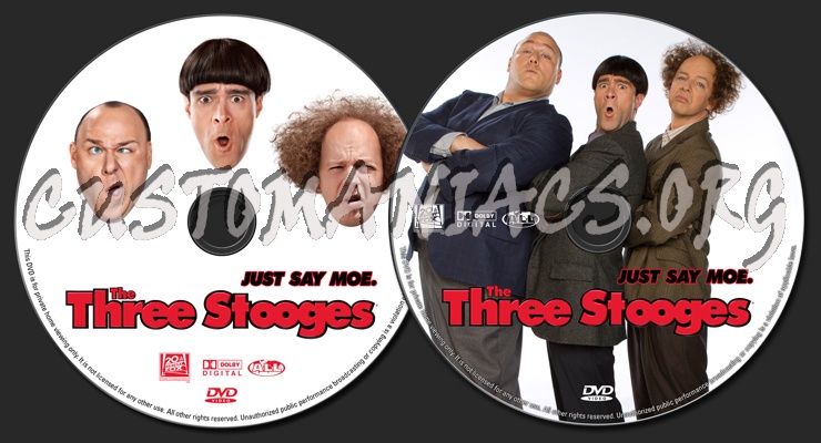 The Three Stooges dvd label