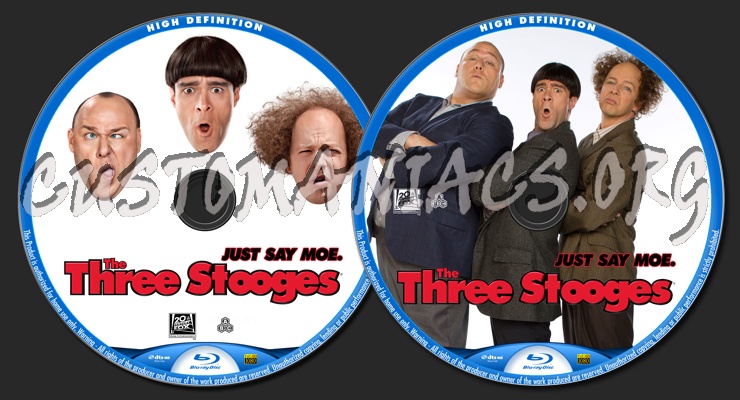 The Three Stooges blu-ray label