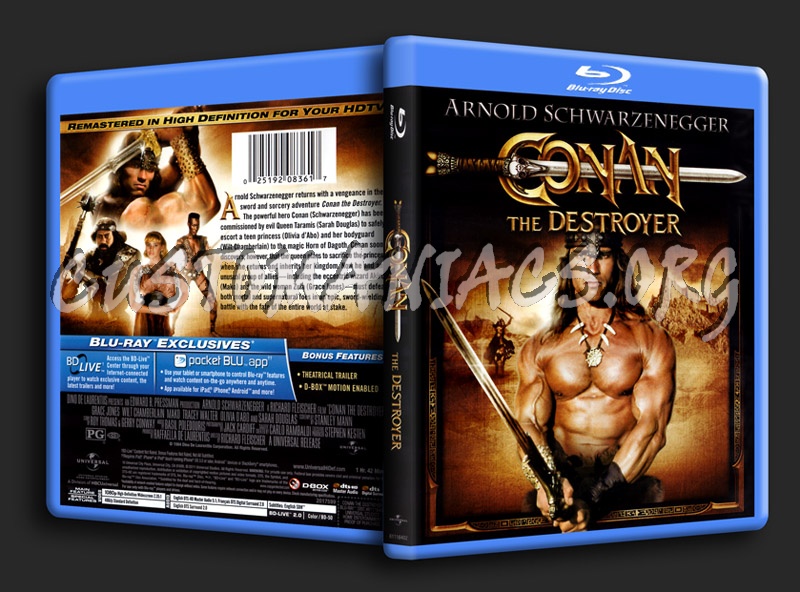 Conan The Destroyer blu-ray cover