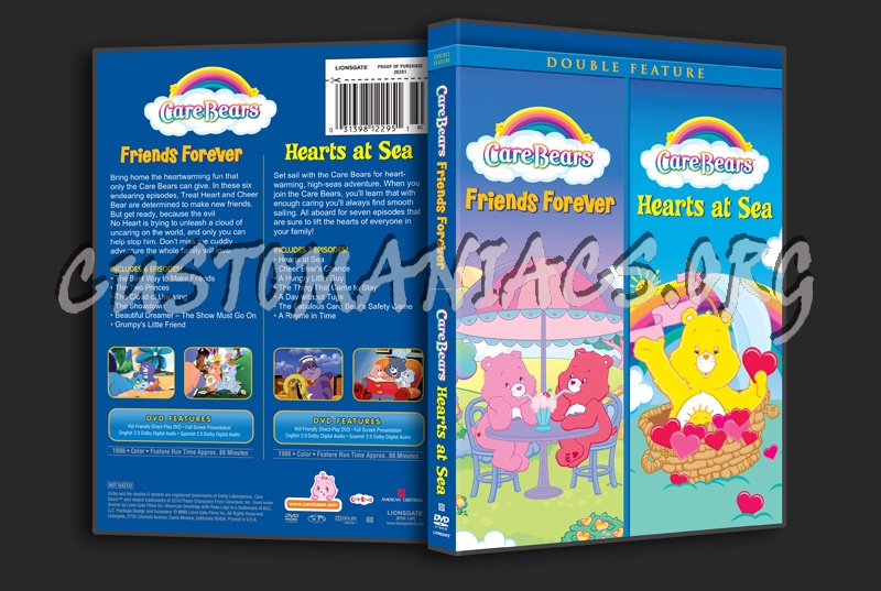 Care Bears: Friends Forever / Hearts at Sea dvd cover