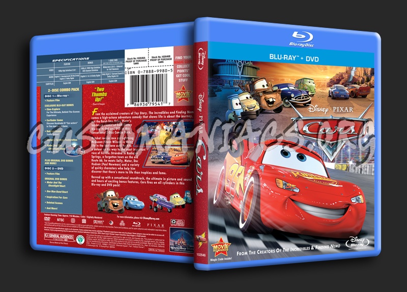 Cars blu-ray cover