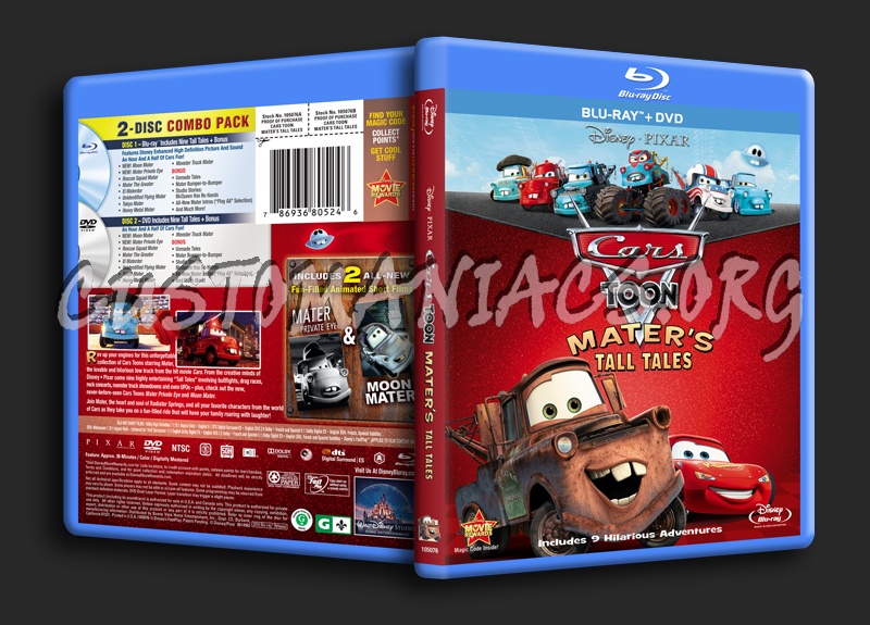 Cars Toon Mater's Tall Tales blu-ray cover