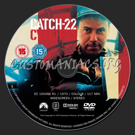 Catch 22 dvd label