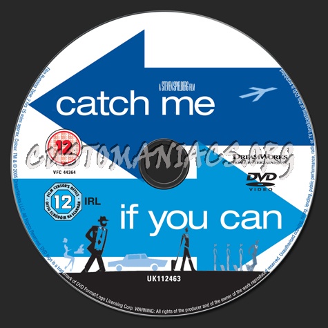 Catch Me if You Can dvd label