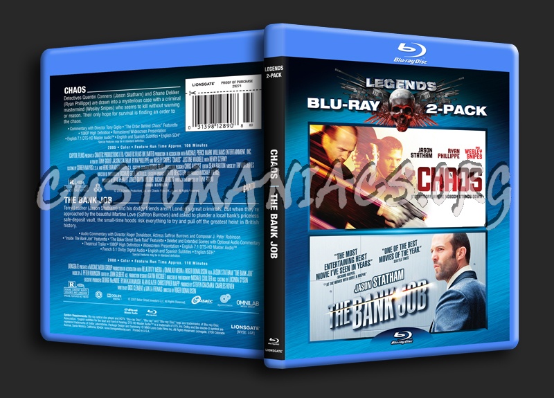 Chaos / The Bank Job blu-ray cover