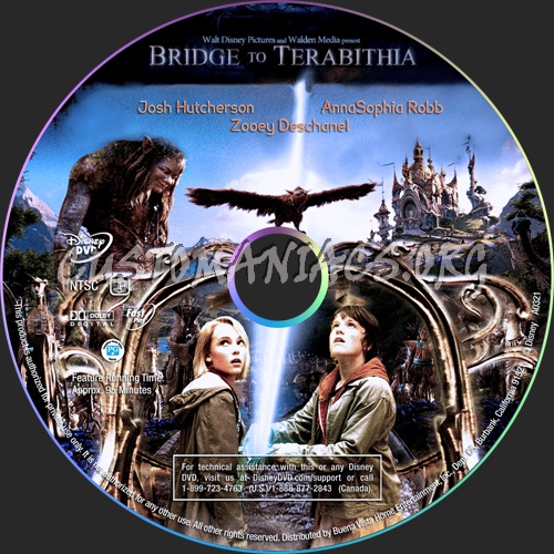 Bridge To Terabithia dvd label