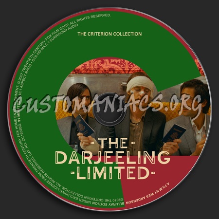 540 - The Darjeeling Limited dvd label