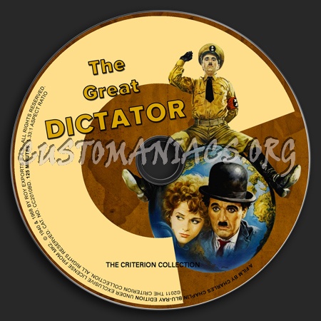 565 - The Great Dictator dvd label