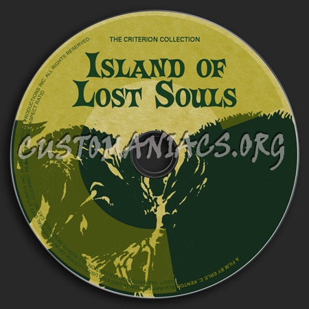 586 - Island of Lost Souls dvd label