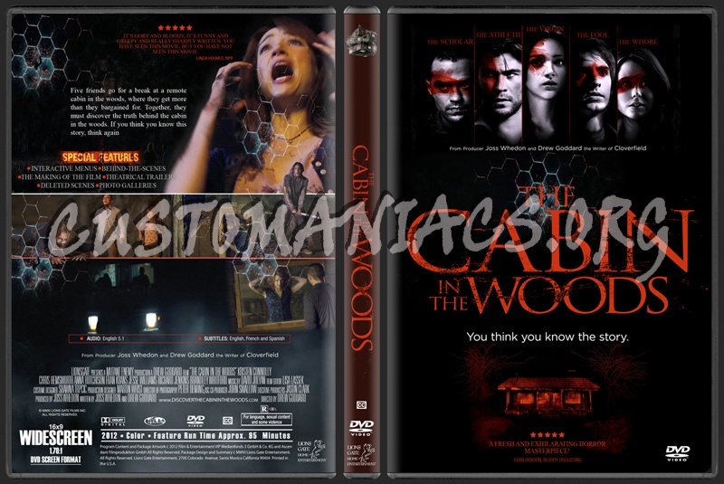 The Cabin In The Woods dvd cover