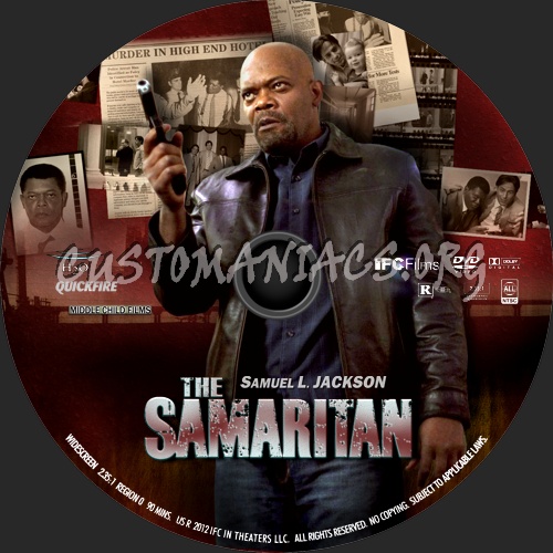 The Samaritan (2012) dvd label