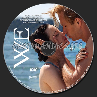 W.E. dvd label