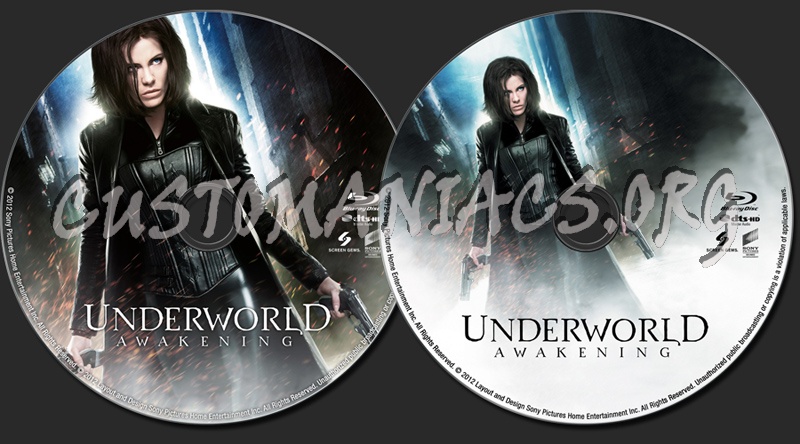 Underworld: Awakening blu-ray label